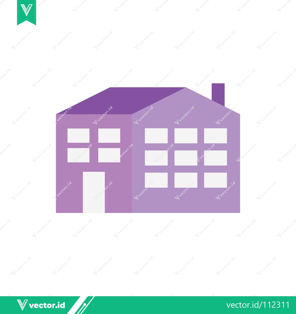 Premium Vector dari Simple Purple House Icon Vector Illustration