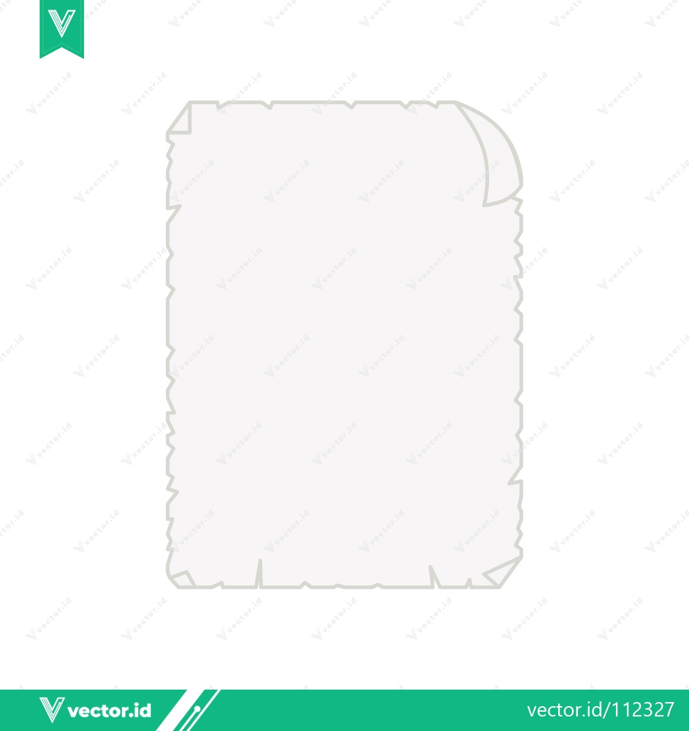 Premium Vector dari Blank Old Paper Scroll with Torn Edges
