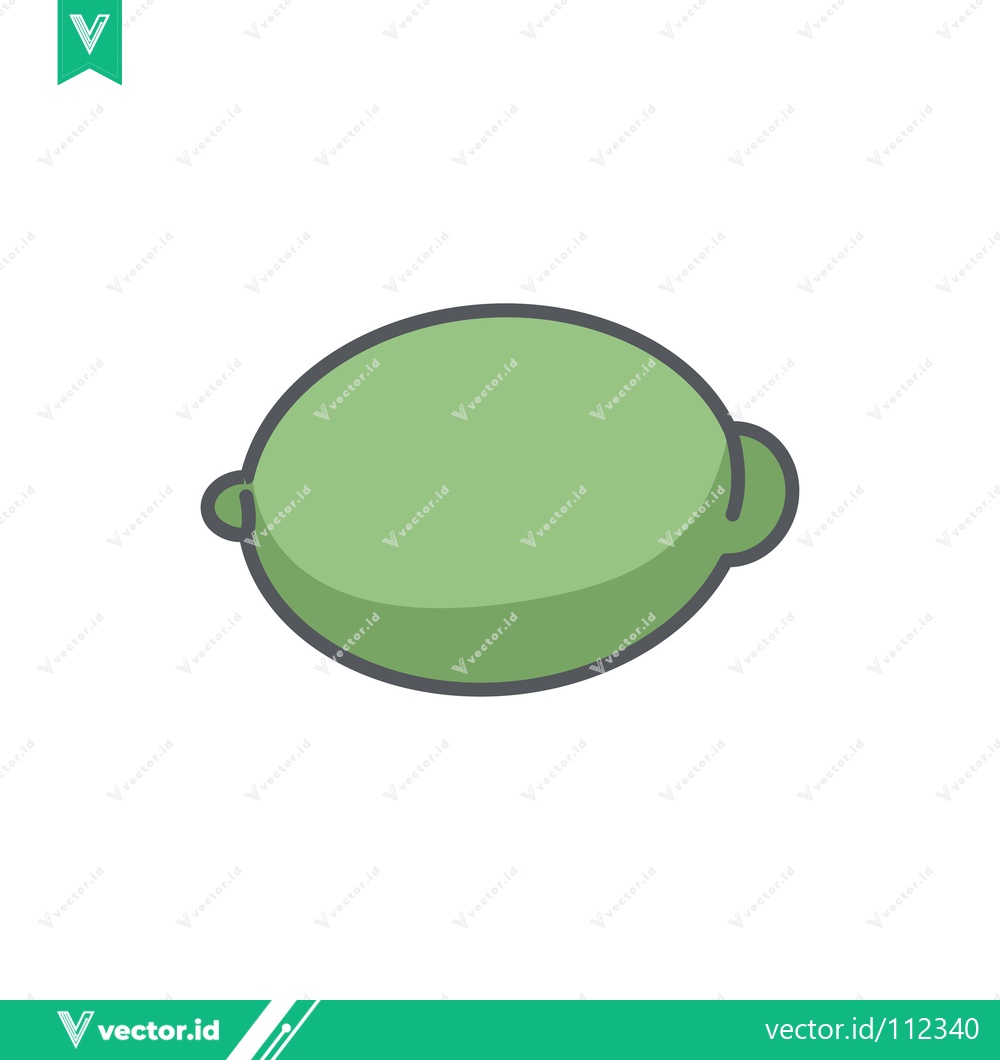 Premium Vector of Simple Green Lime Icon Vector Illustration