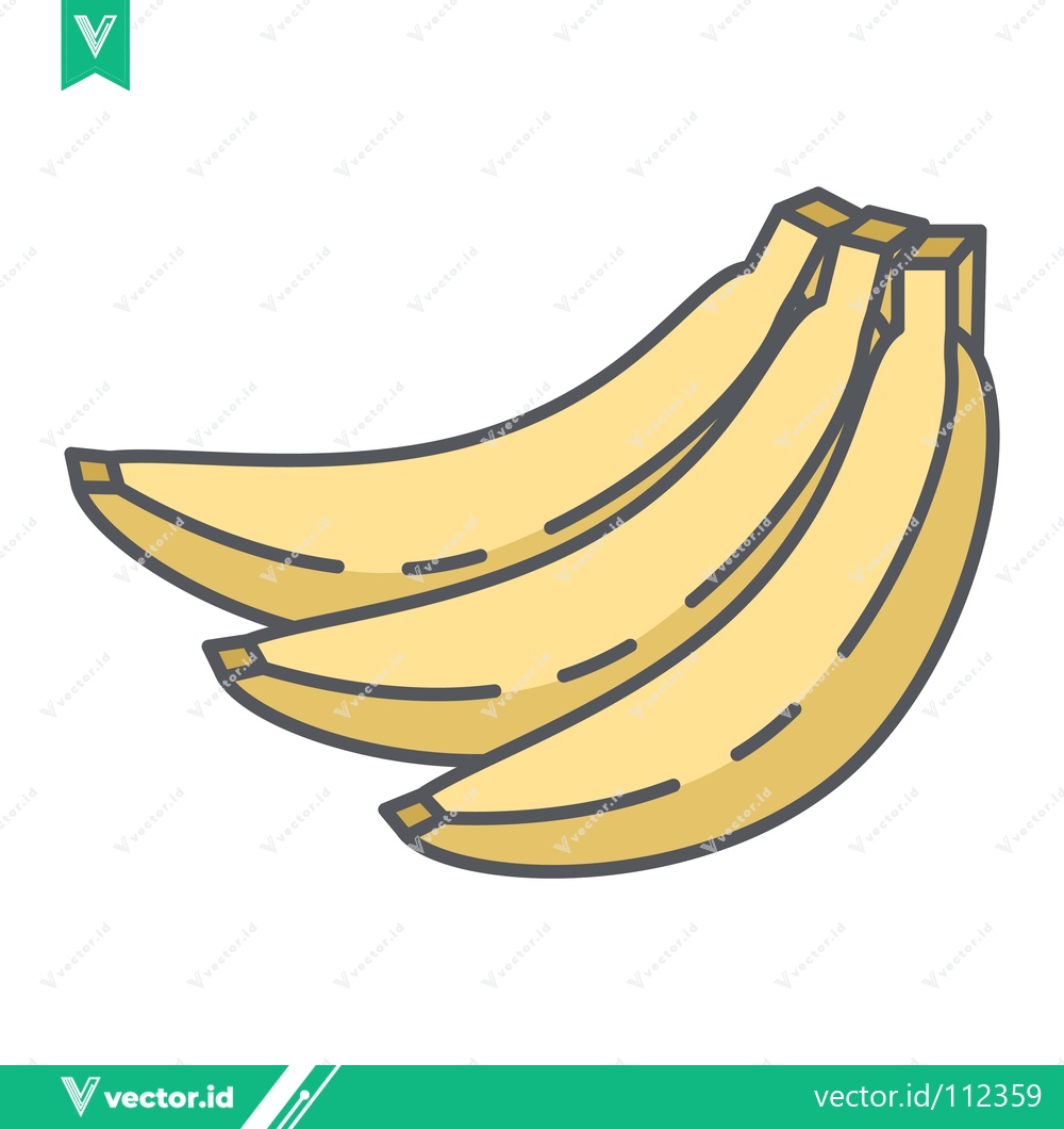 Premium Vector dari Bunch of Yellow Bananas Illustration