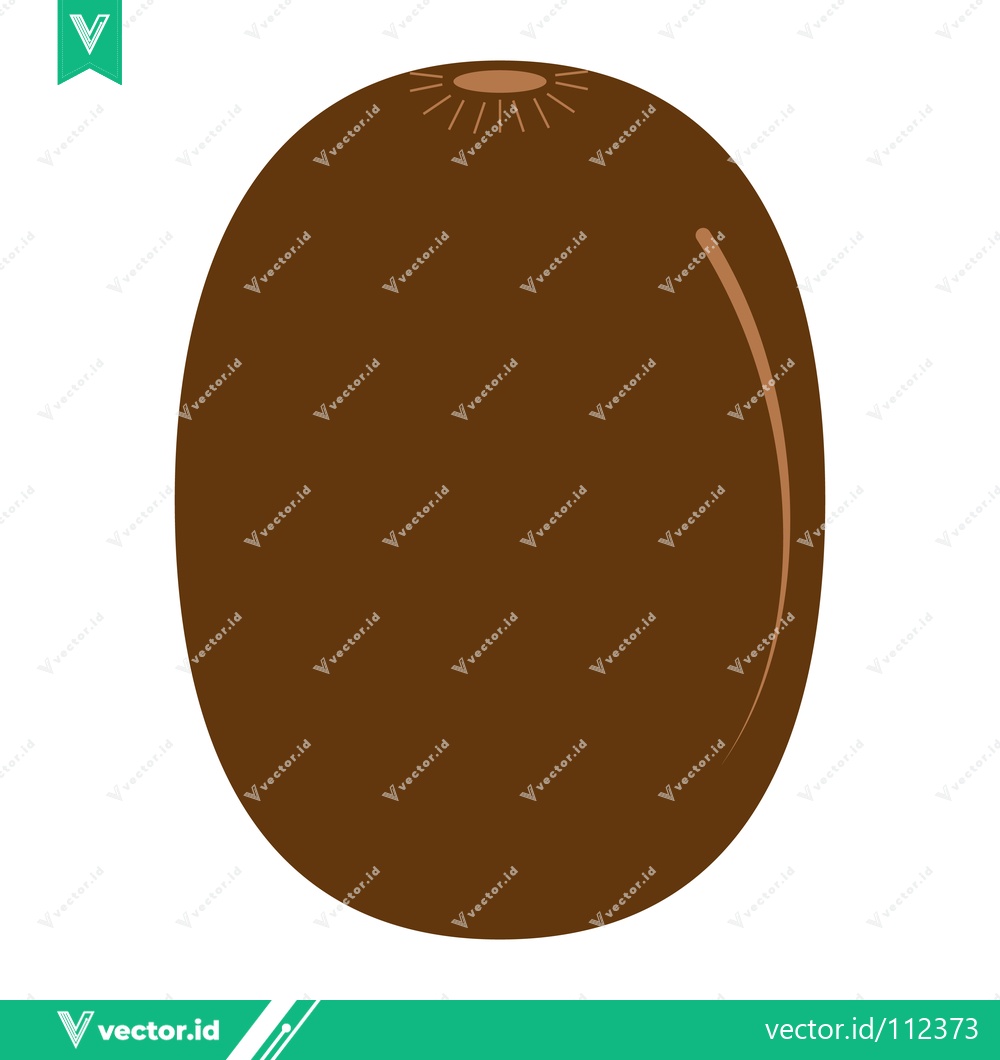 Premium Vector dari Whole Kiwi Fruit Isolated on White Background