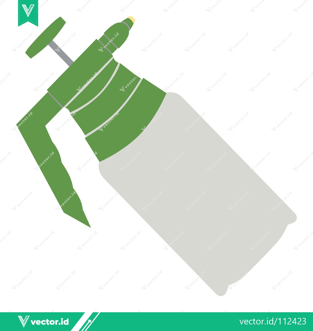 Premium Vector of Green Garden Sprayer Tool Illustration