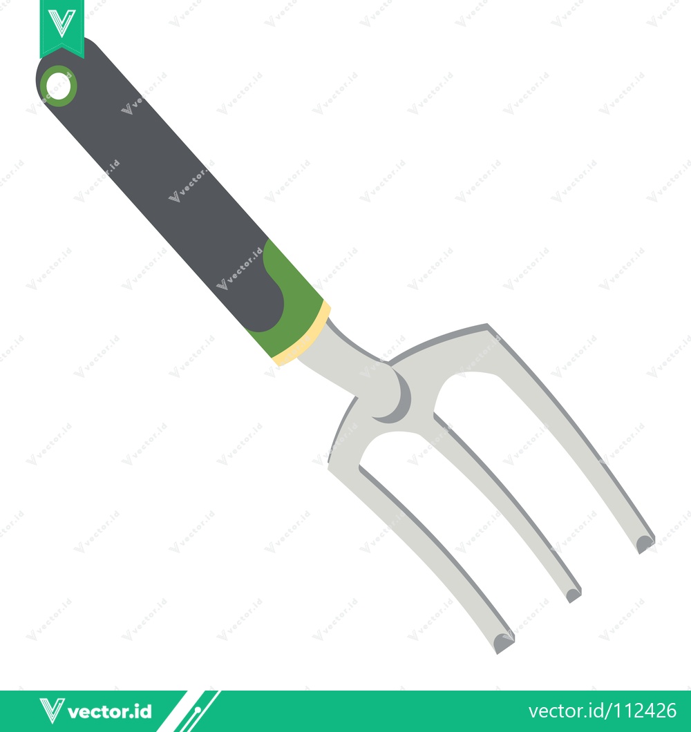 Premium Vector dari Gardening Hand Fork Tool for Cultivating Soil