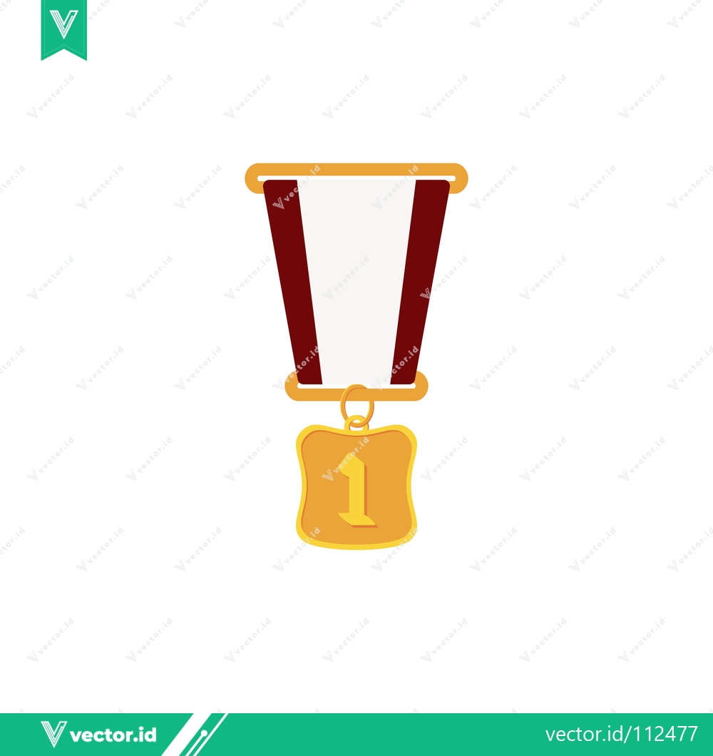 Premium Vector dari Gold Medal for First Place Winner