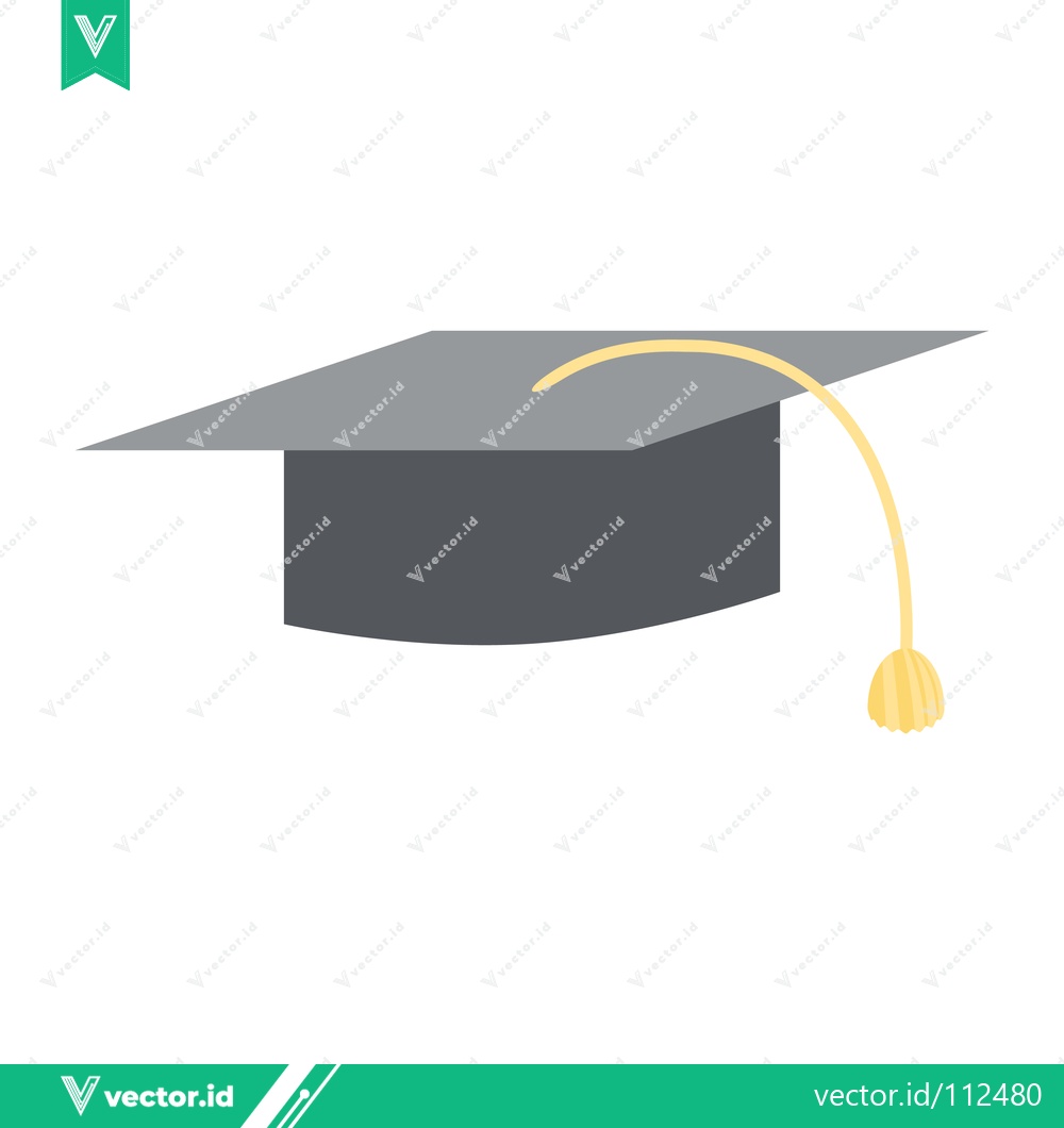 Premium Vector dari Graduation Cap Icon Vector Illustration