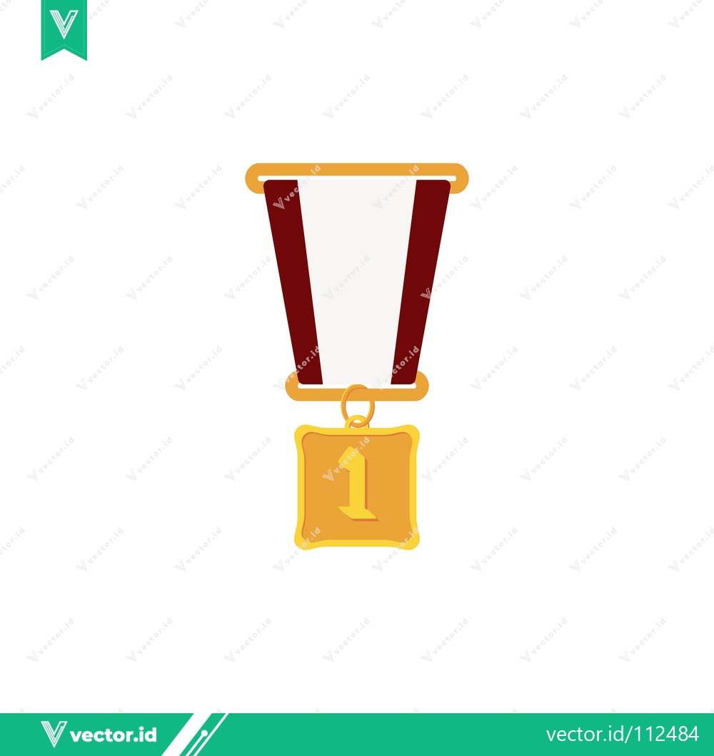 Premium Vector dari Gold Medal for First Place Winner