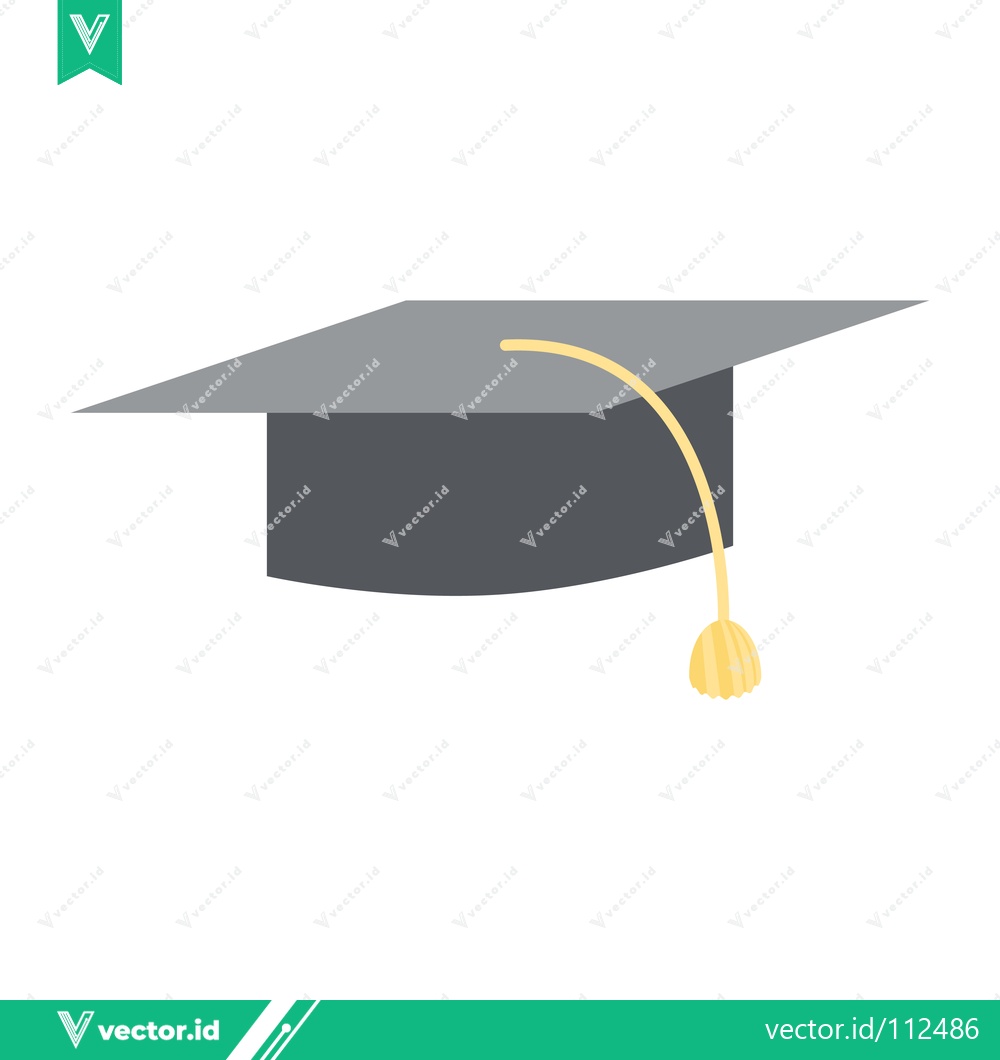 Premium Vector dari Graduation Cap Icon Vector Illustration