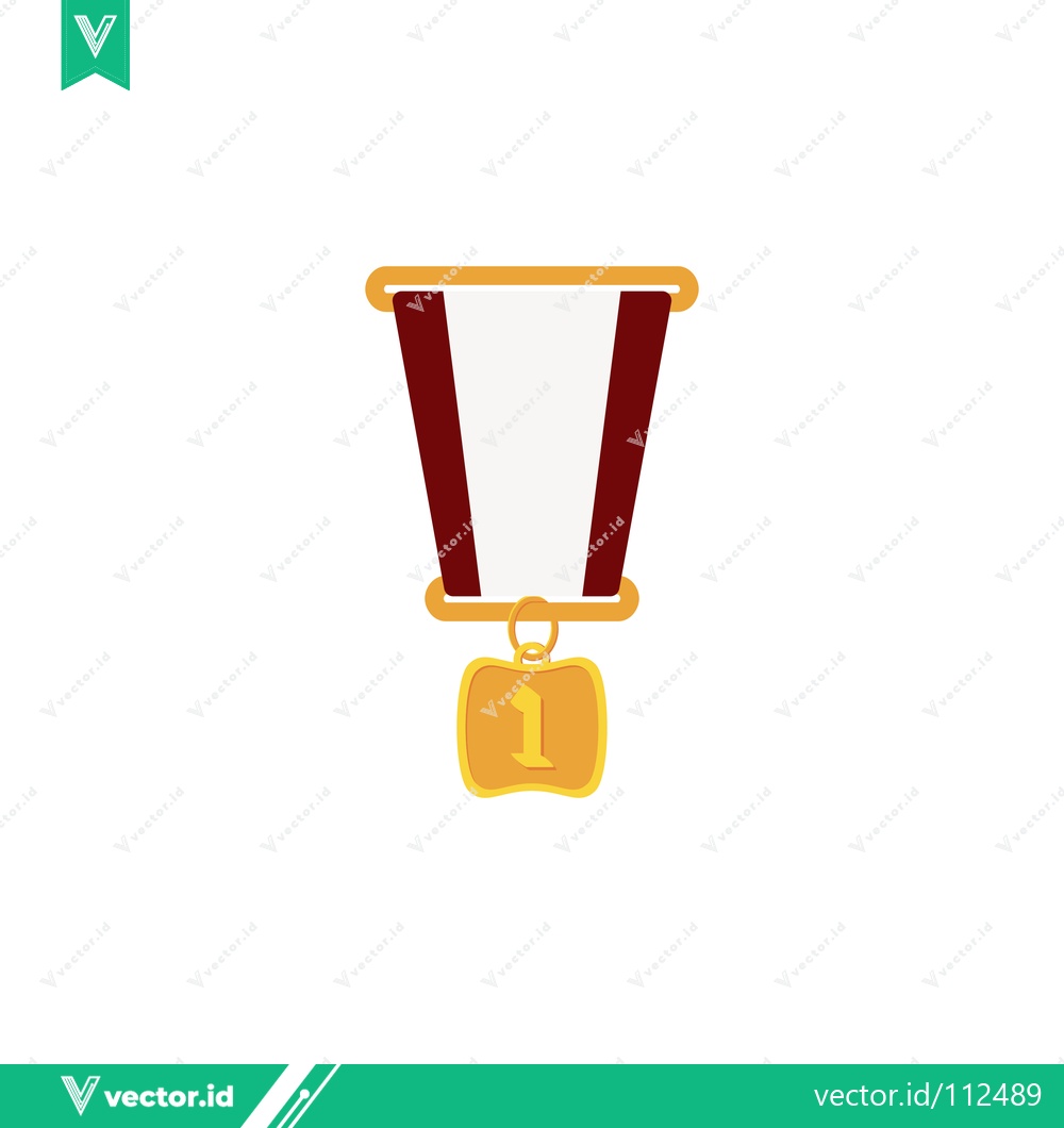 Premium Vector dari Gold Medal for First Place Winner