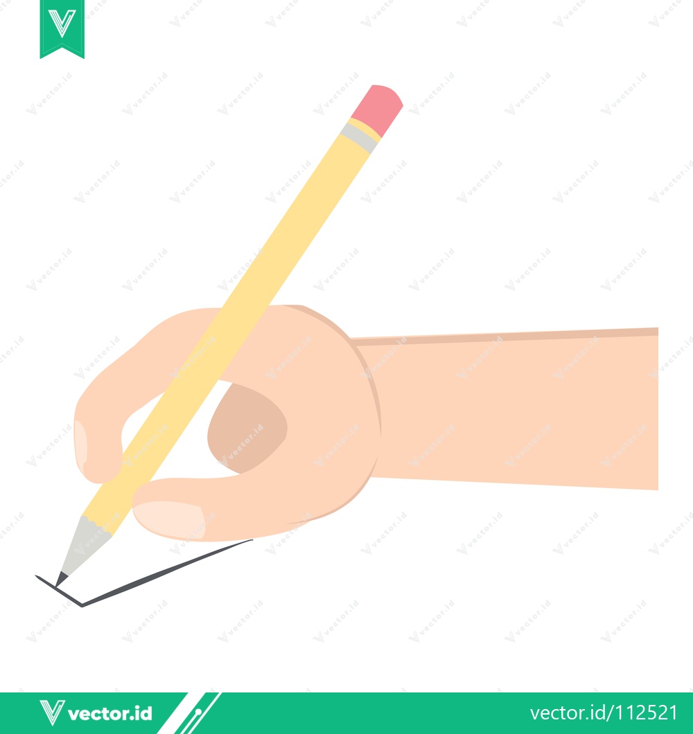 Premium Vector dari Hand Writing With Pencil On Paper