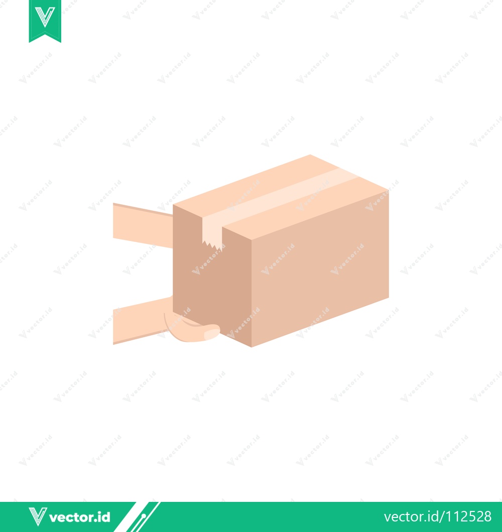 Premium Vector dari Isometric Cardboard Box with Open Flaps Shipping and Delivery Concept
