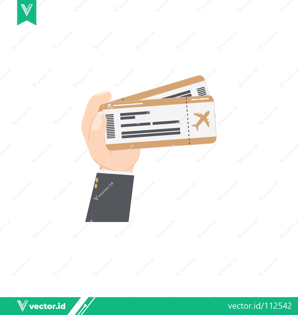 Premium Vector of Hand Holding Multiple Airplane Tickets for Travel