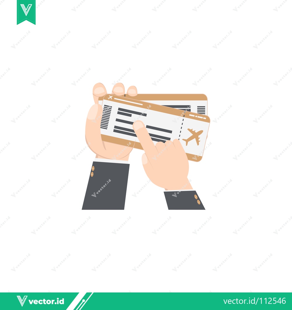 Premium Vector dari Hands holding two tickets for an event or travel