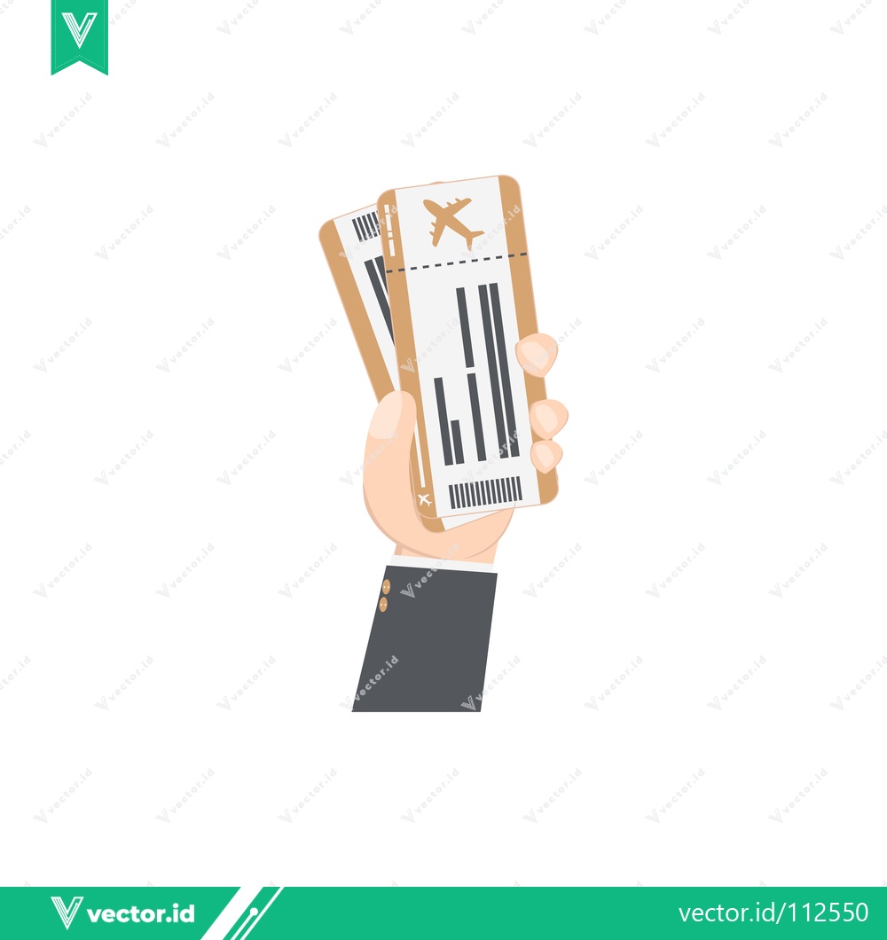 Premium Vector dari Hand holding two tickets for an event