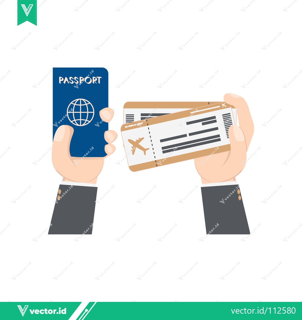 Premium Vector of Travel Documents and Tickets Held by Hands
