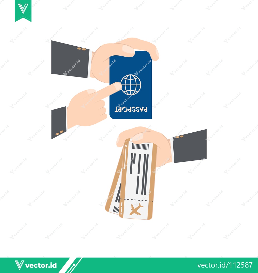 Premium Vector dari Passport and Boarding Pass for Travel