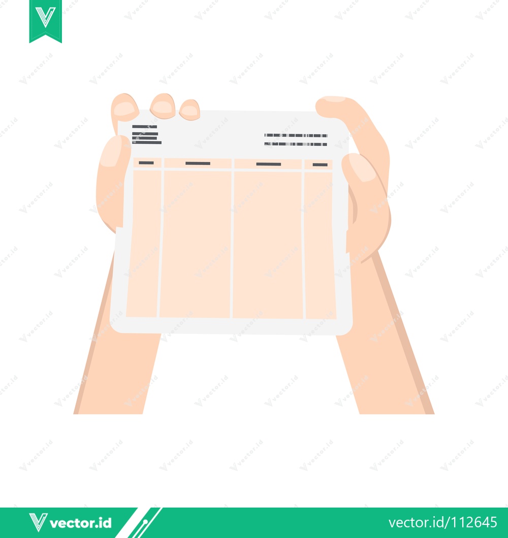 Premium Vector of Hands holding a tablet displaying a website interface