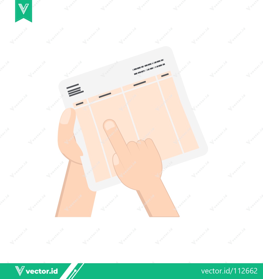 Premium Vector dari Hands Holding and Pointing at a Document