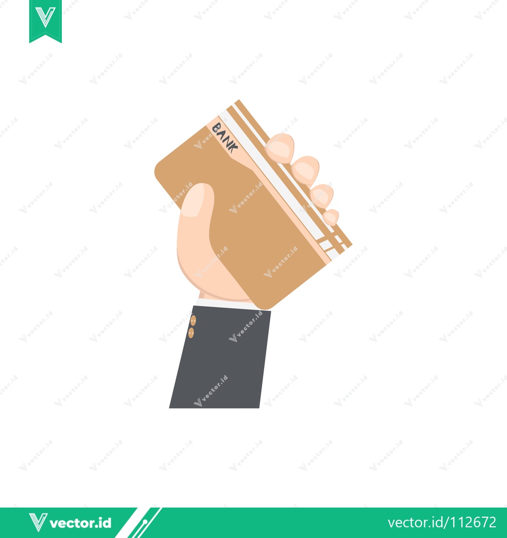 Premium Vector of Hand holding a stack of cash representing financial transactions and wealth