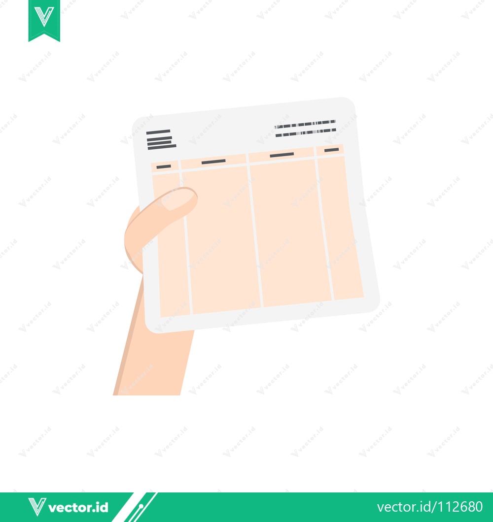 Premium Vector dari Hand Holding a Digital Tablet Displaying Information