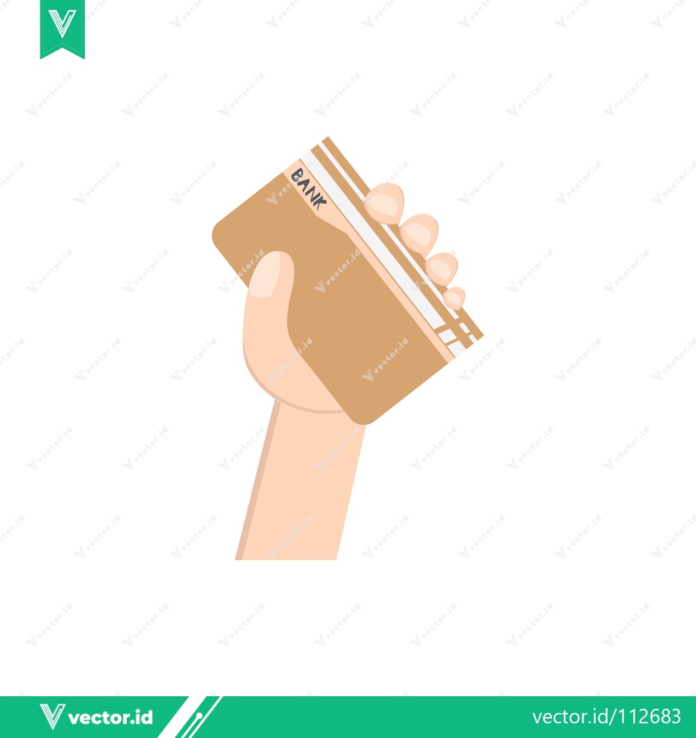 Premium Vector dari Hand holding a wallet full of cash