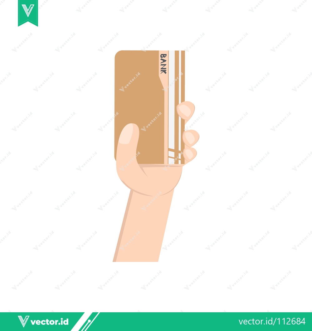 Premium Vector dari Hand Holding Credit Card for Payment