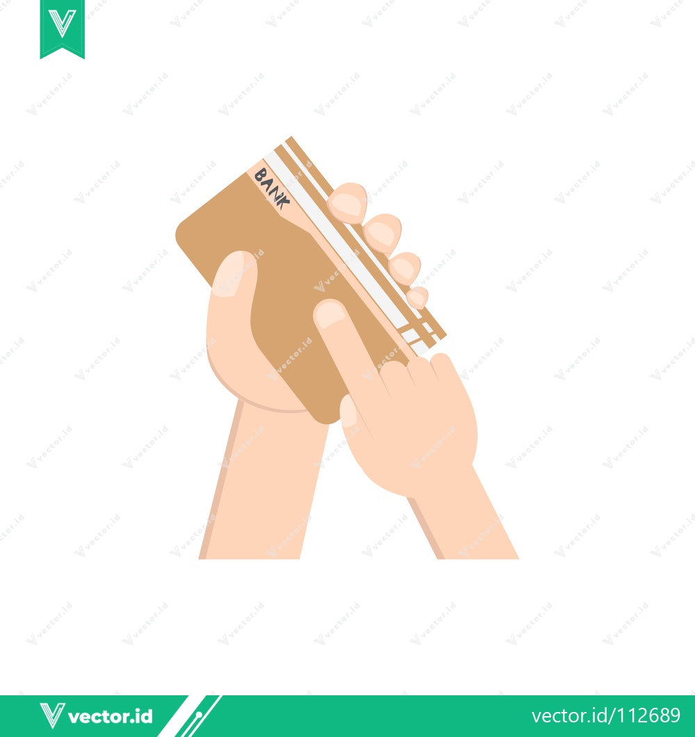 Premium Vector of Hand holding a credit card for payment