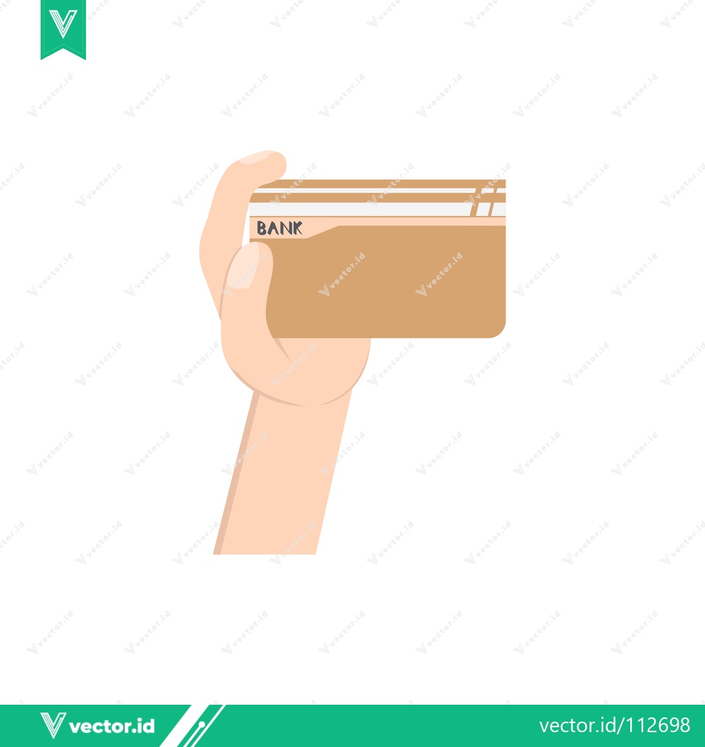 Premium Vector dari Hand Holding a Credit Card for Payment