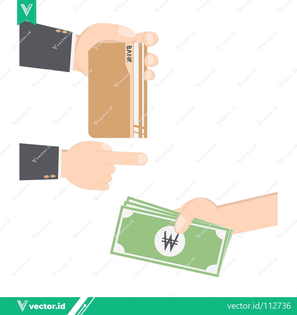Premium Vector dari Illustration of a transaction with Korean Won currency
