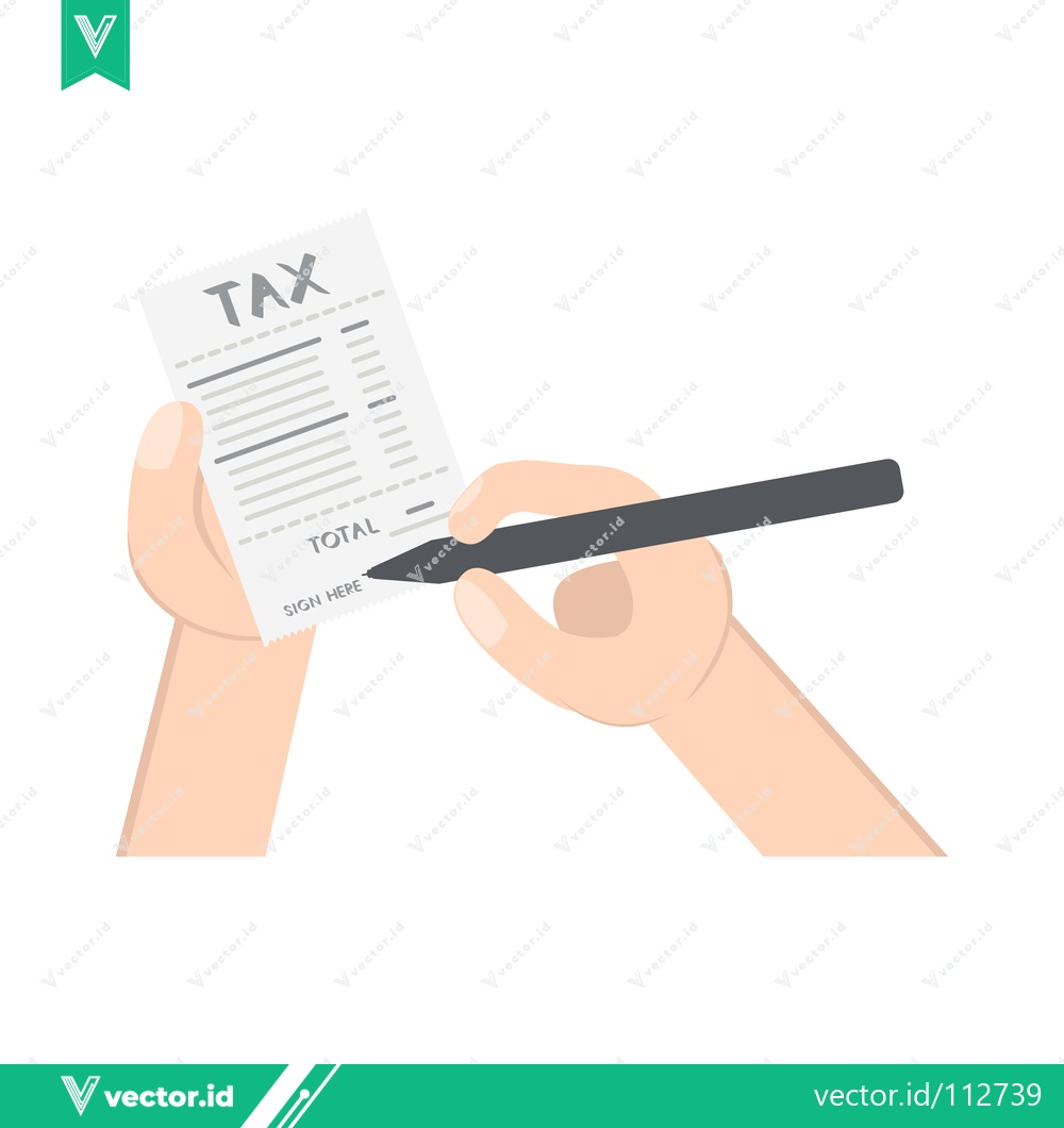 Premium Vector of Tax Form Filling Illustration