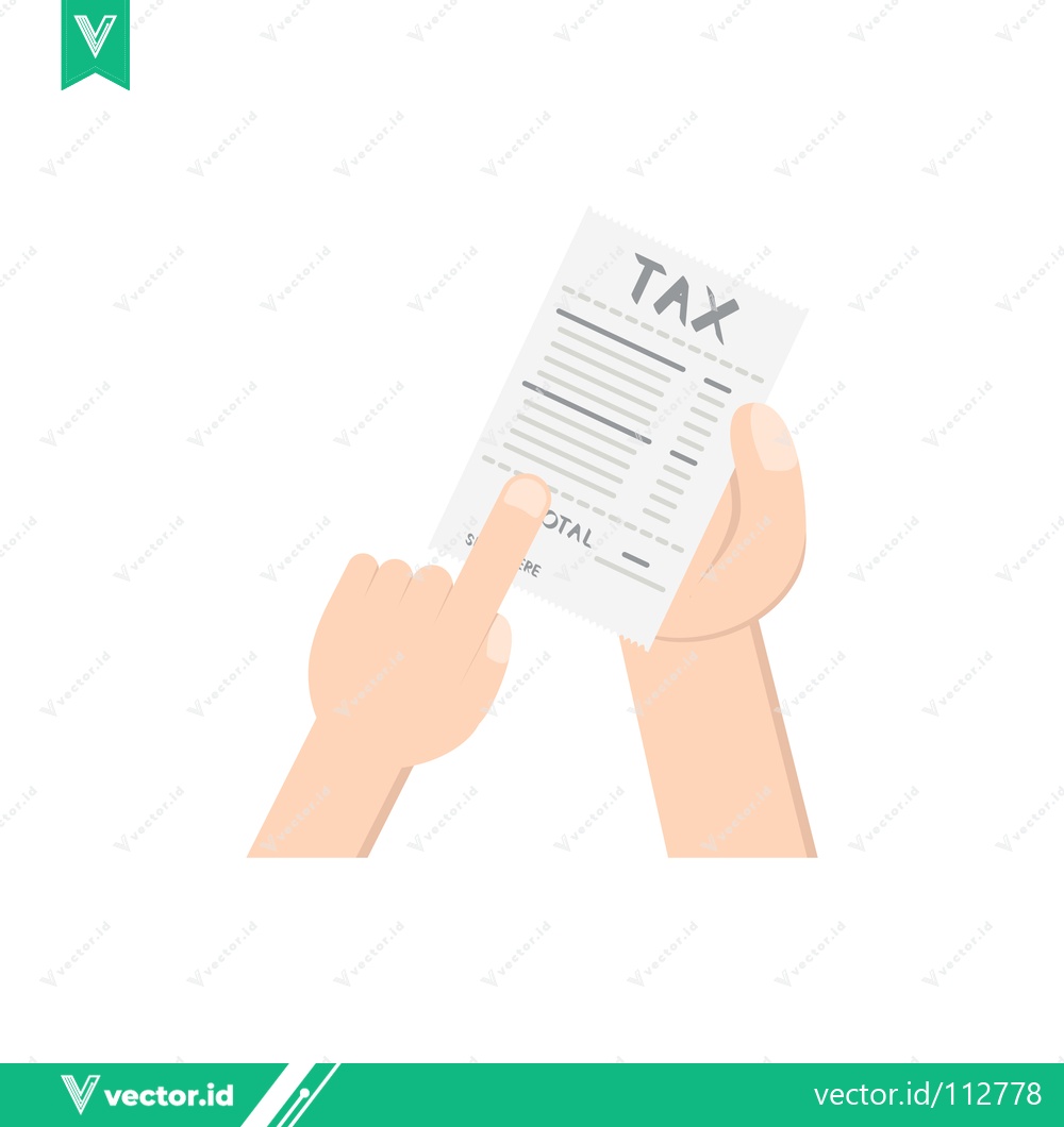 Premium Vector dari Hand Holding Tax Form Document for Financial Planning