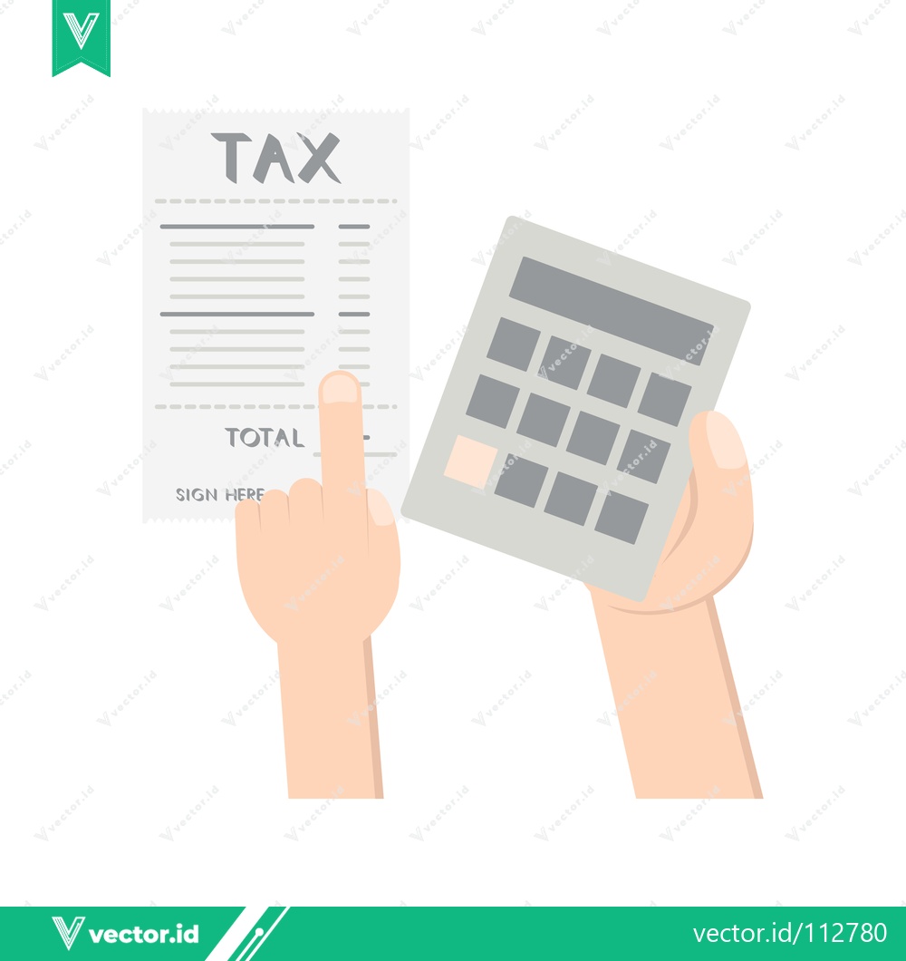 Premium Vector dari Tax Calculation and Analysis with Calculator and Document