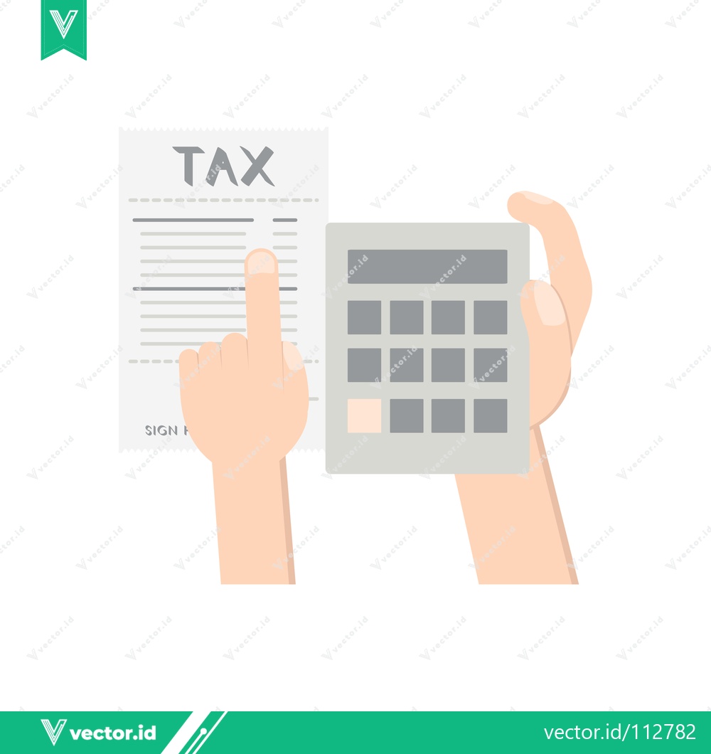 Premium Vector dari Tax Calculation and Financial Planning with Calculator and Document