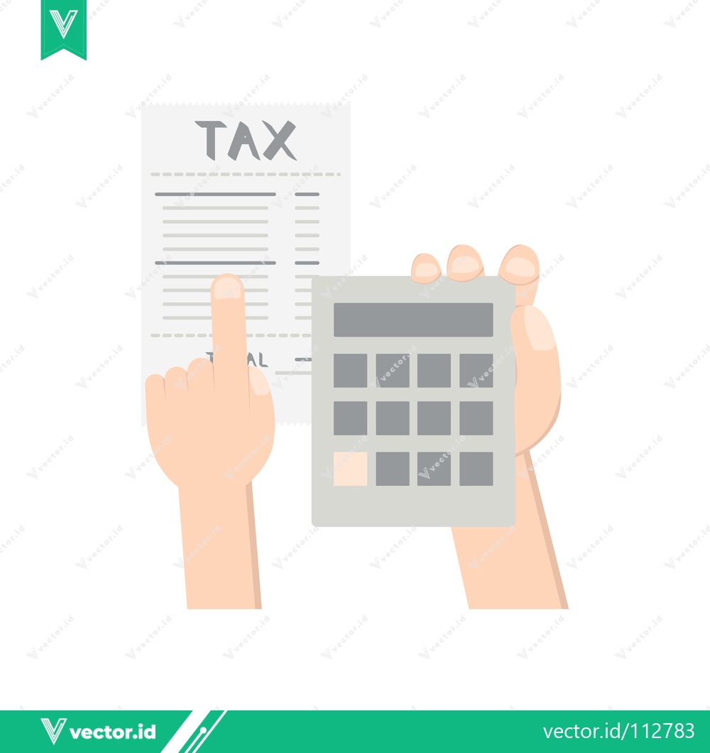 Premium Vector dari Tax Calculation and Financial Planning with Calculator and Document