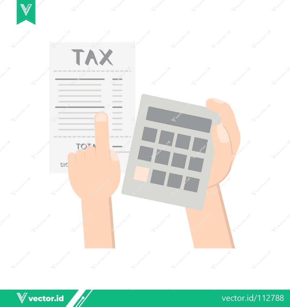 Premium Vector dari Tax Calculation and Analysis with Calculator and Document