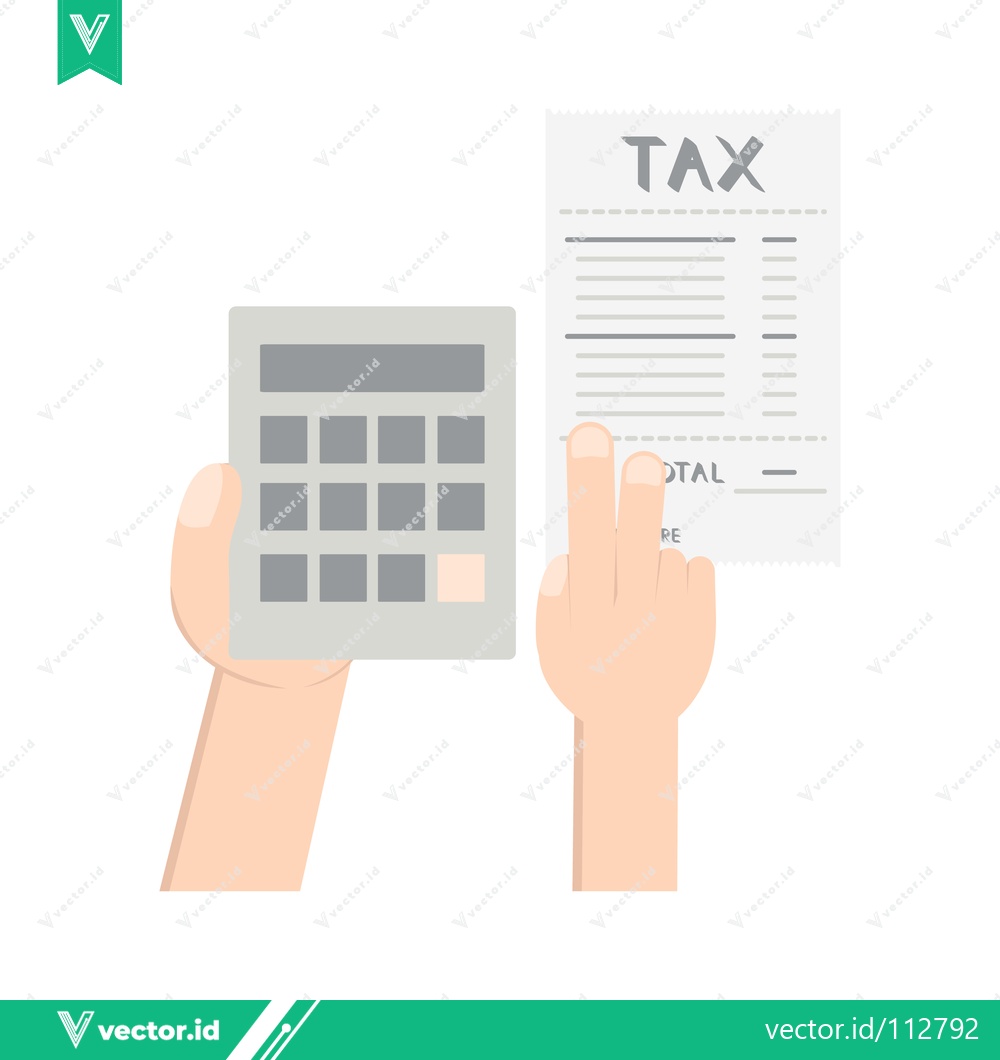 Premium Vector dari Tax Calculation and Analysis with Calculator and Document