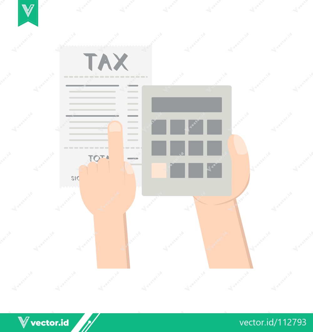 Premium Vector dari Tax Calculation and Analysis with Calculator and Document