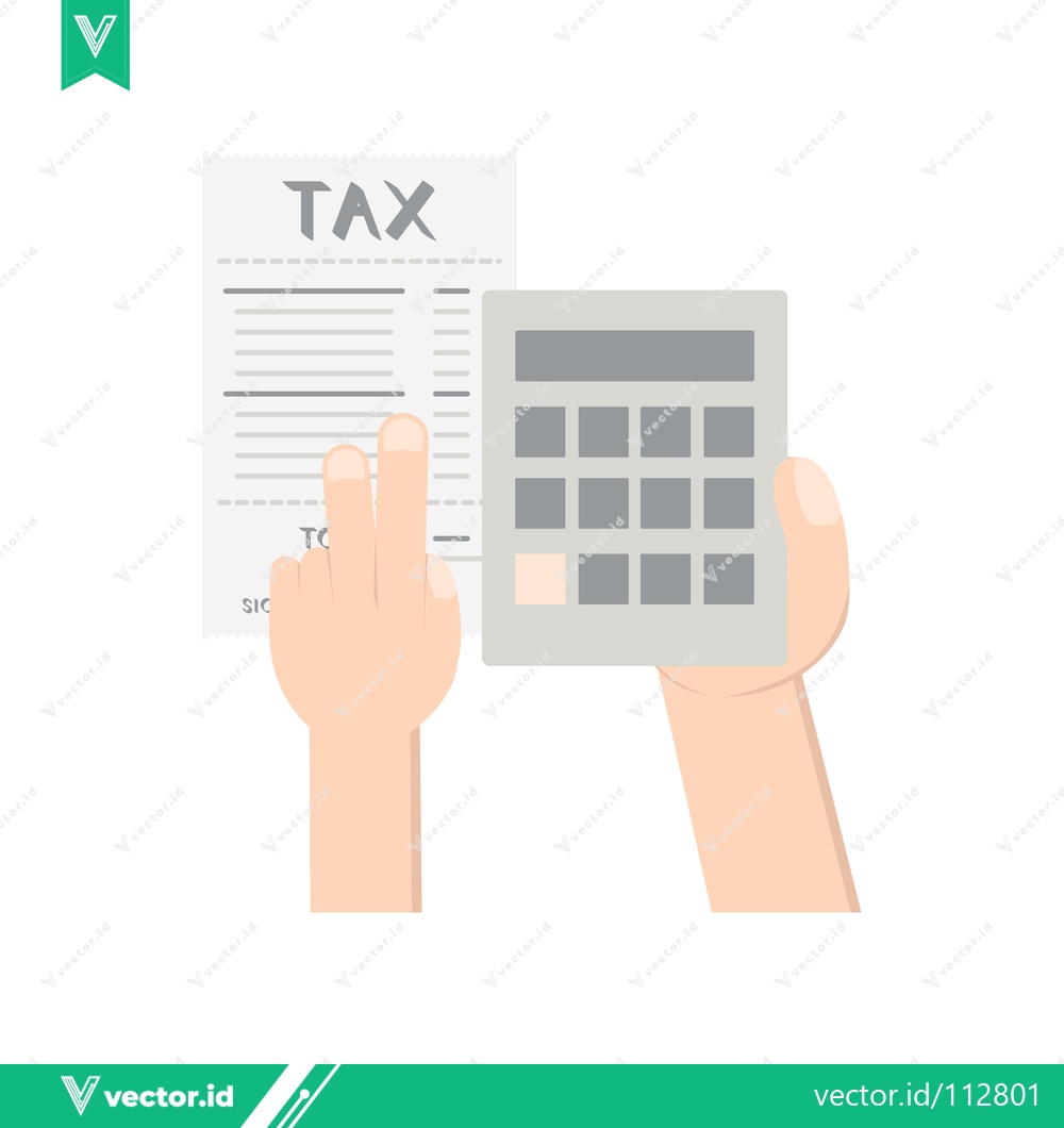 Premium Vector dari Tax Calculation and Financial Planning with Calculator and Document