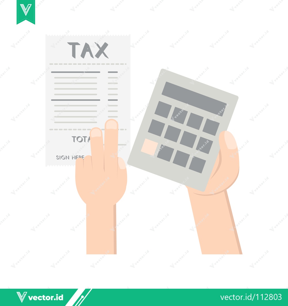 Premium Vector dari Tax Calculation and Financial Planning with Calculator and Document