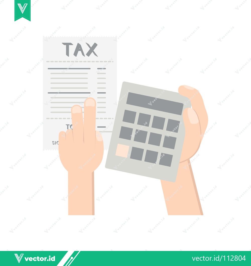 Premium Vector dari Tax Calculation and Financial Planning with Calculator and Document