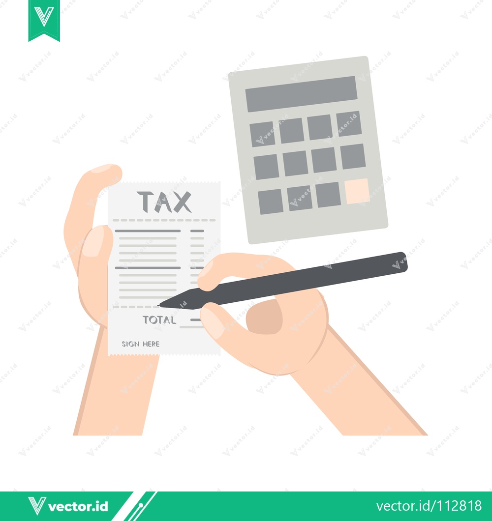 Premium Vector of Tax Calculation and Payment Illustration