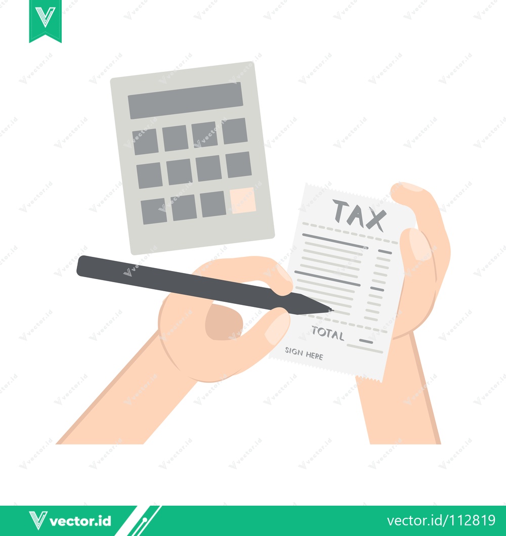 Premium Vector of Tax Calculation and Payment Process Illustration