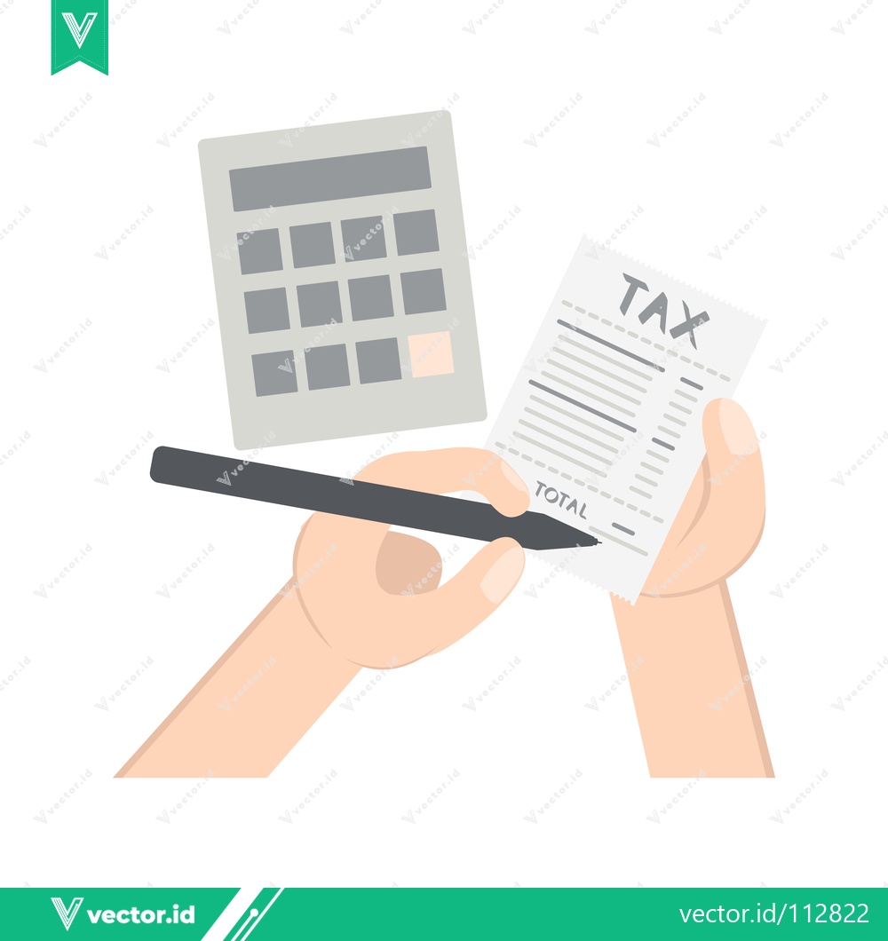 Premium Vector dari Tax Calculation and Payment Process Illustration