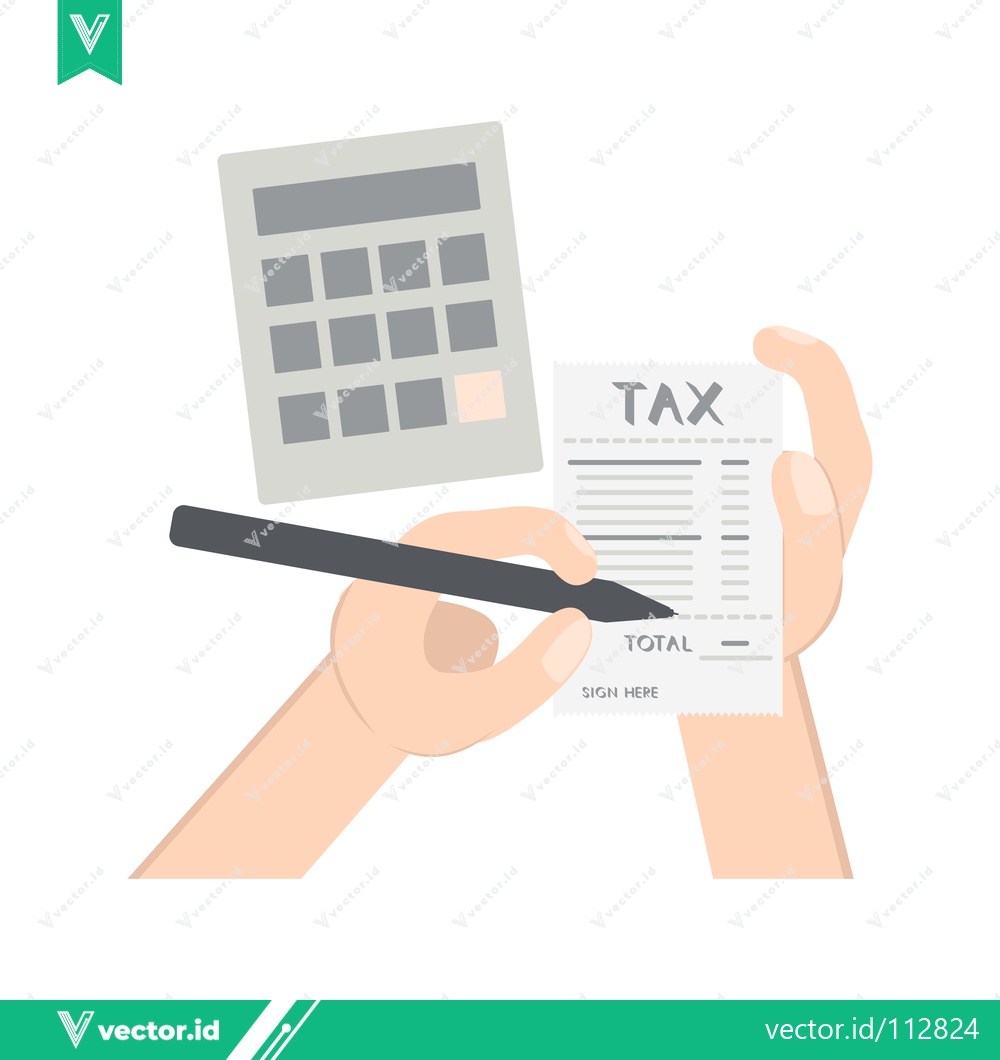 Premium Vector dari Tax Calculation and Payment Illustration