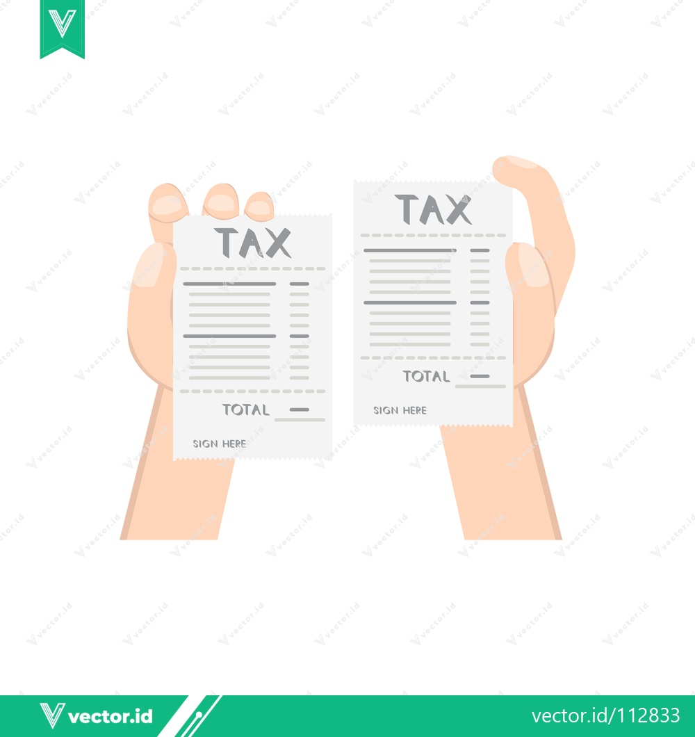 Premium Vector dari Hands Tearing a Tax Document in Half