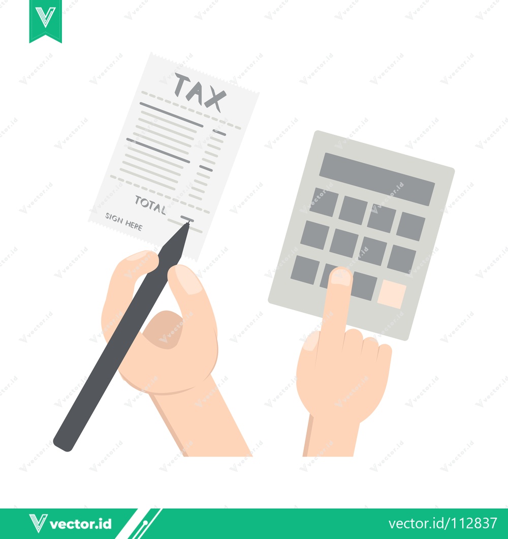 Premium Vector of Tax Calculation and Payment Process Illustration