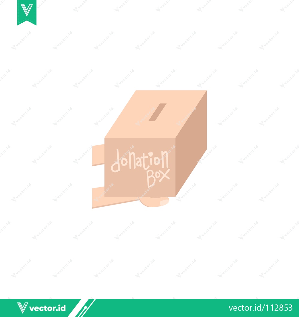Premium Vector dari Simple Donation Box Illustration