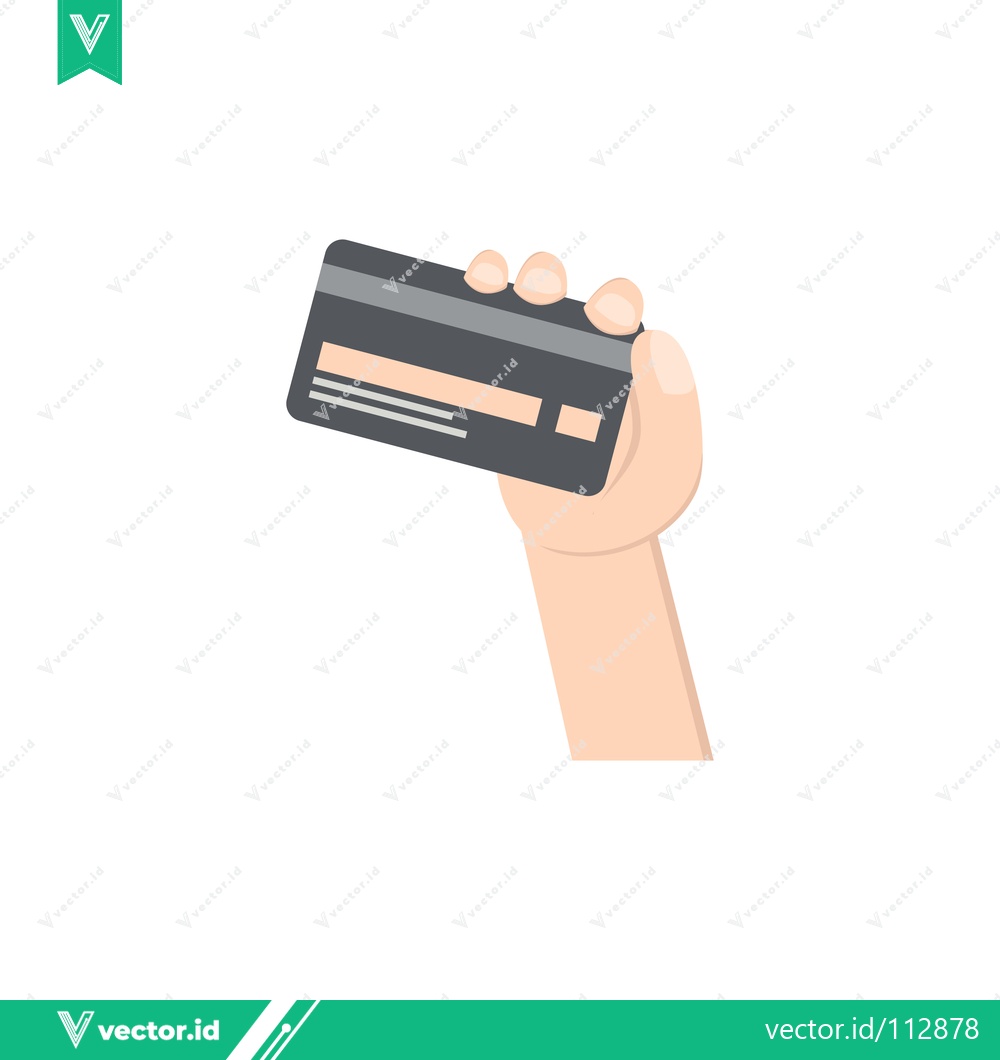 Premium Vector dari Hand Holding Credit Card for Payment