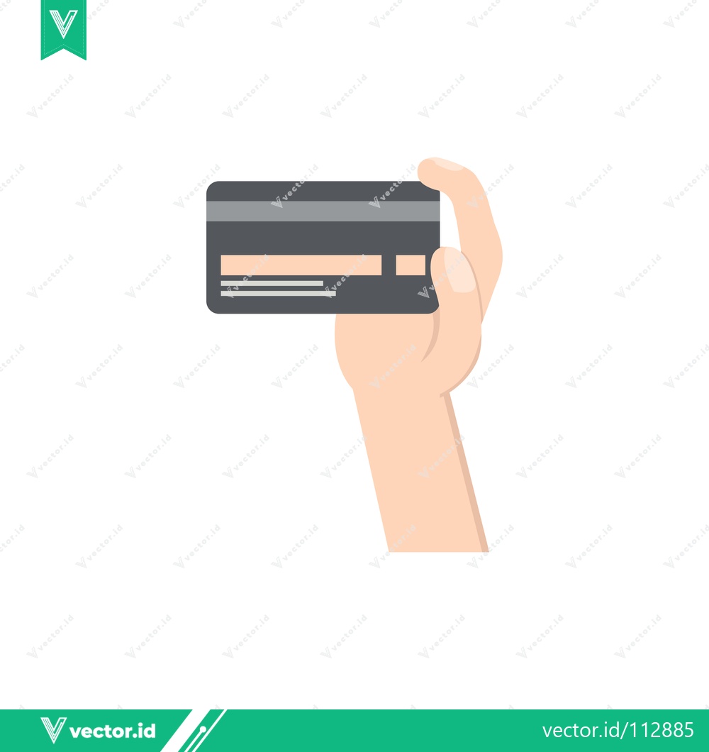 Premium Vector dari Hand Holding Credit Card for Payment