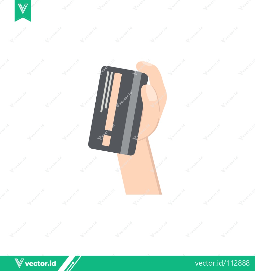 Premium Vector dari Hand Holding Credit Card for Payment