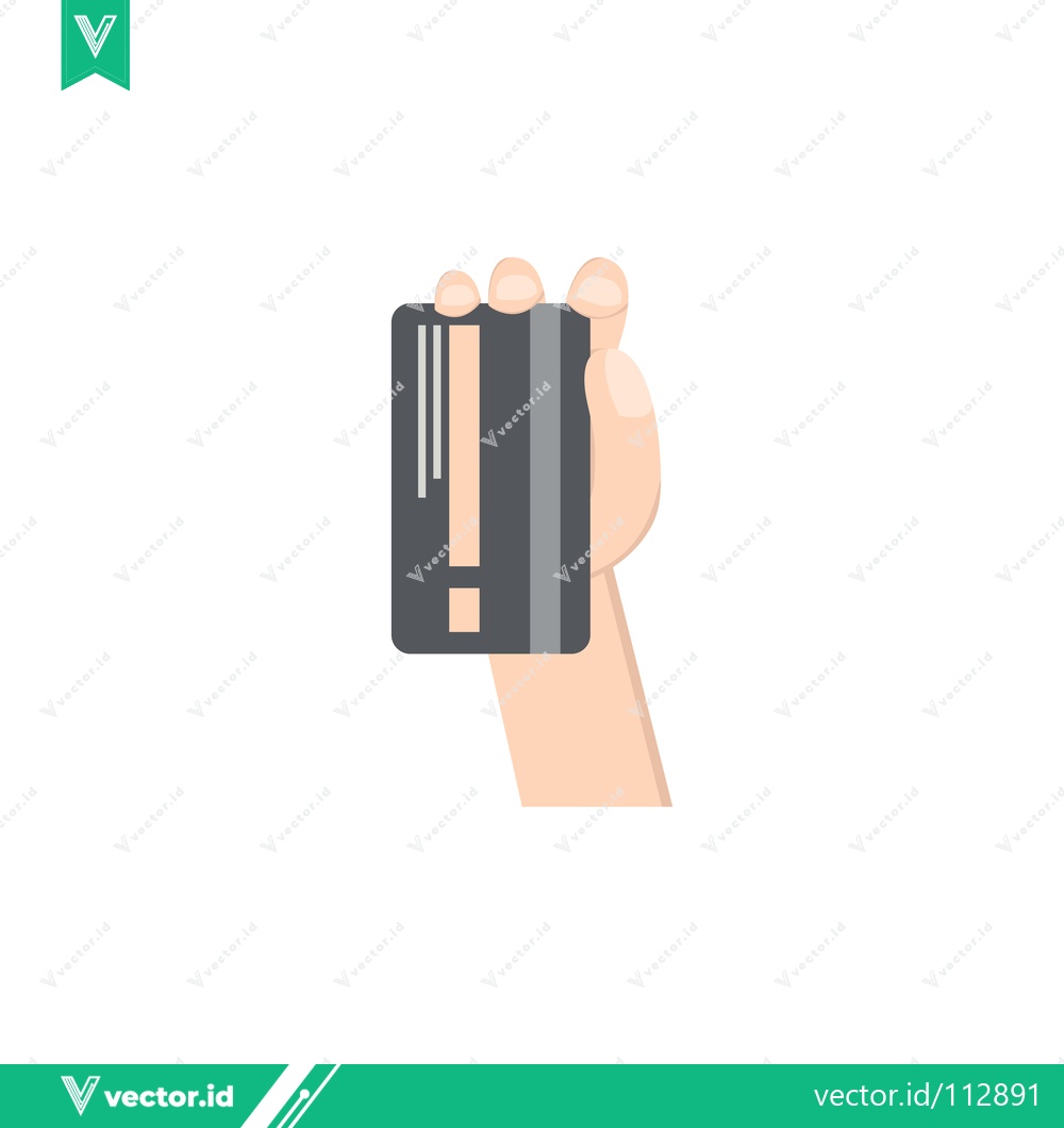 Premium Vector dari Hand Holding Credit Card for Payment
